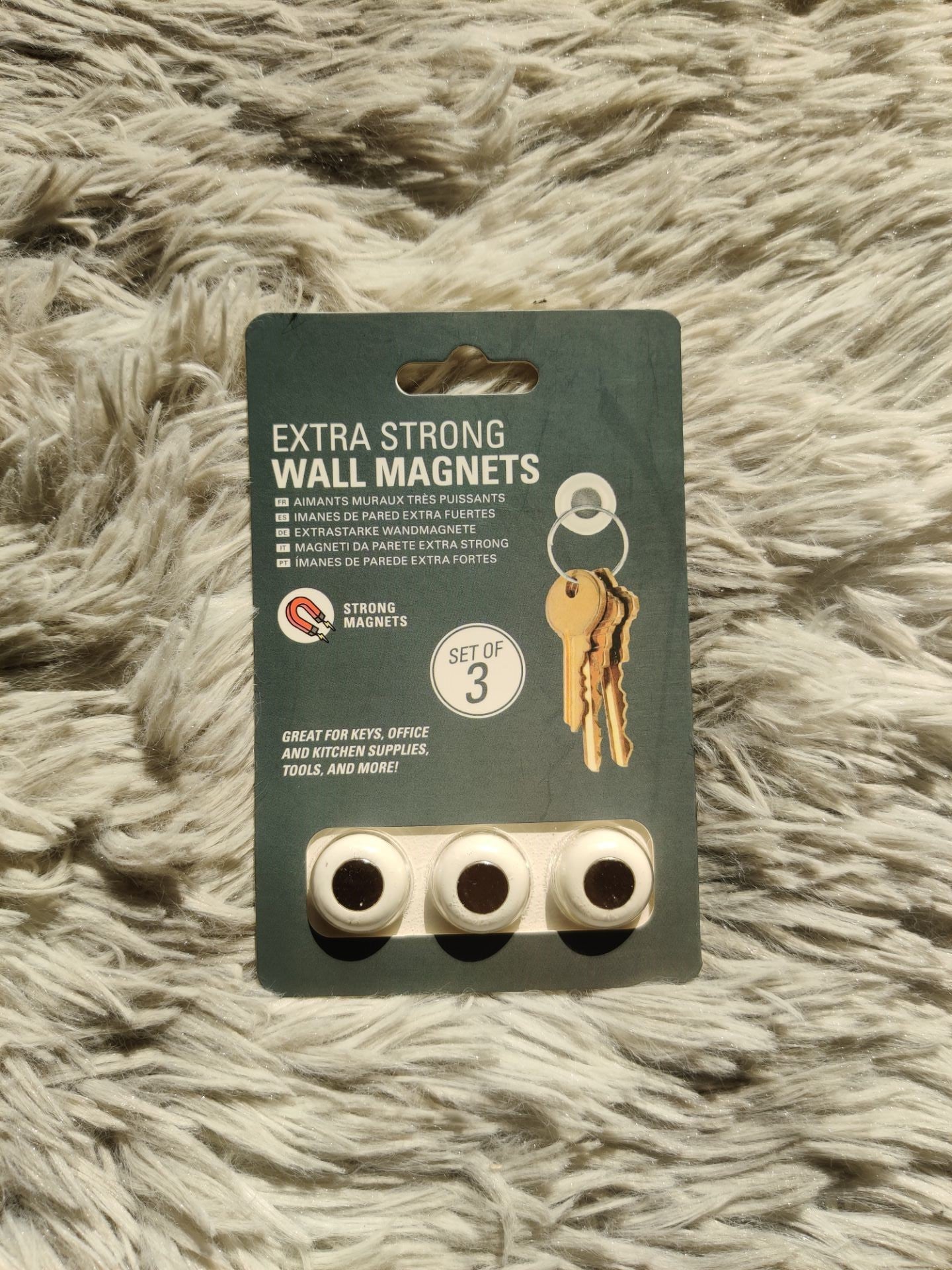 Magnetic Adsorption Key Storage Hook Wire Fixer