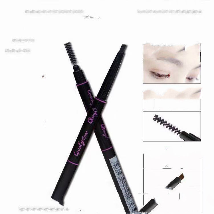 Rotate Eyebrow Pencil Triangle Headband Eyebrow Brush Not Easy To Makeup Not Smudge