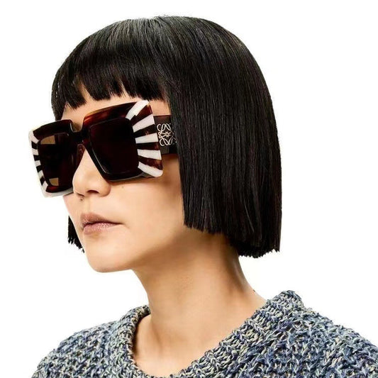 Wide Leg Flat Top Sun Female Sunglasses