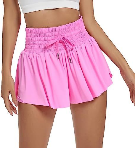 Women's Solid Color Elegant Sports High Waist Shorts