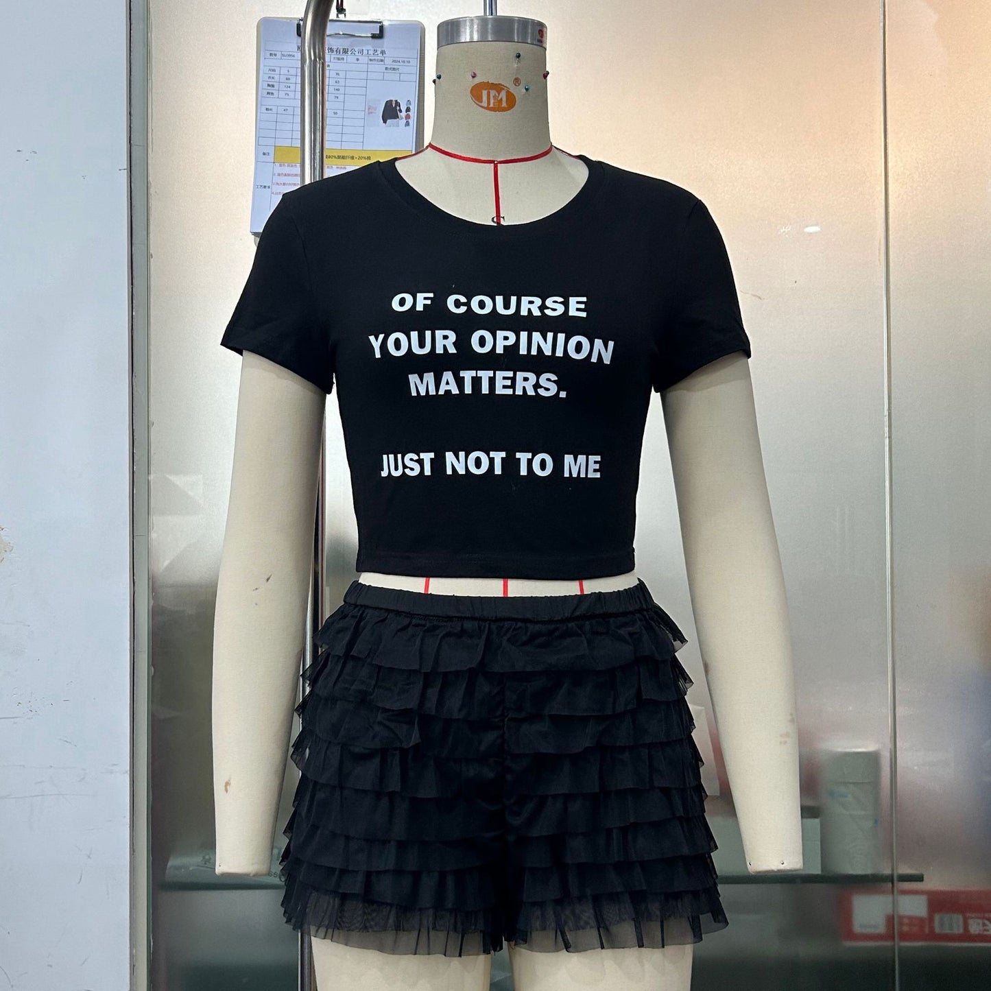 Hot Pants Women's Ruffled Wave Solid Color