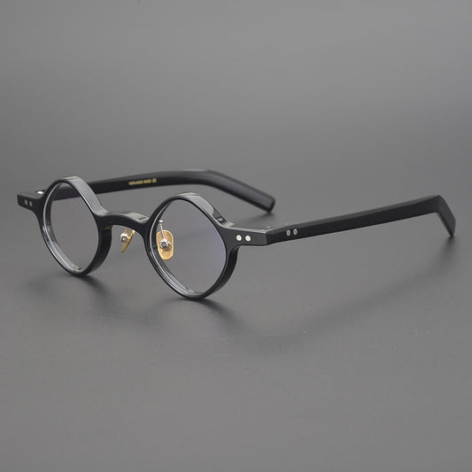 Men's Irregular Shape Republic Of China Style Vintage Glasses Rim