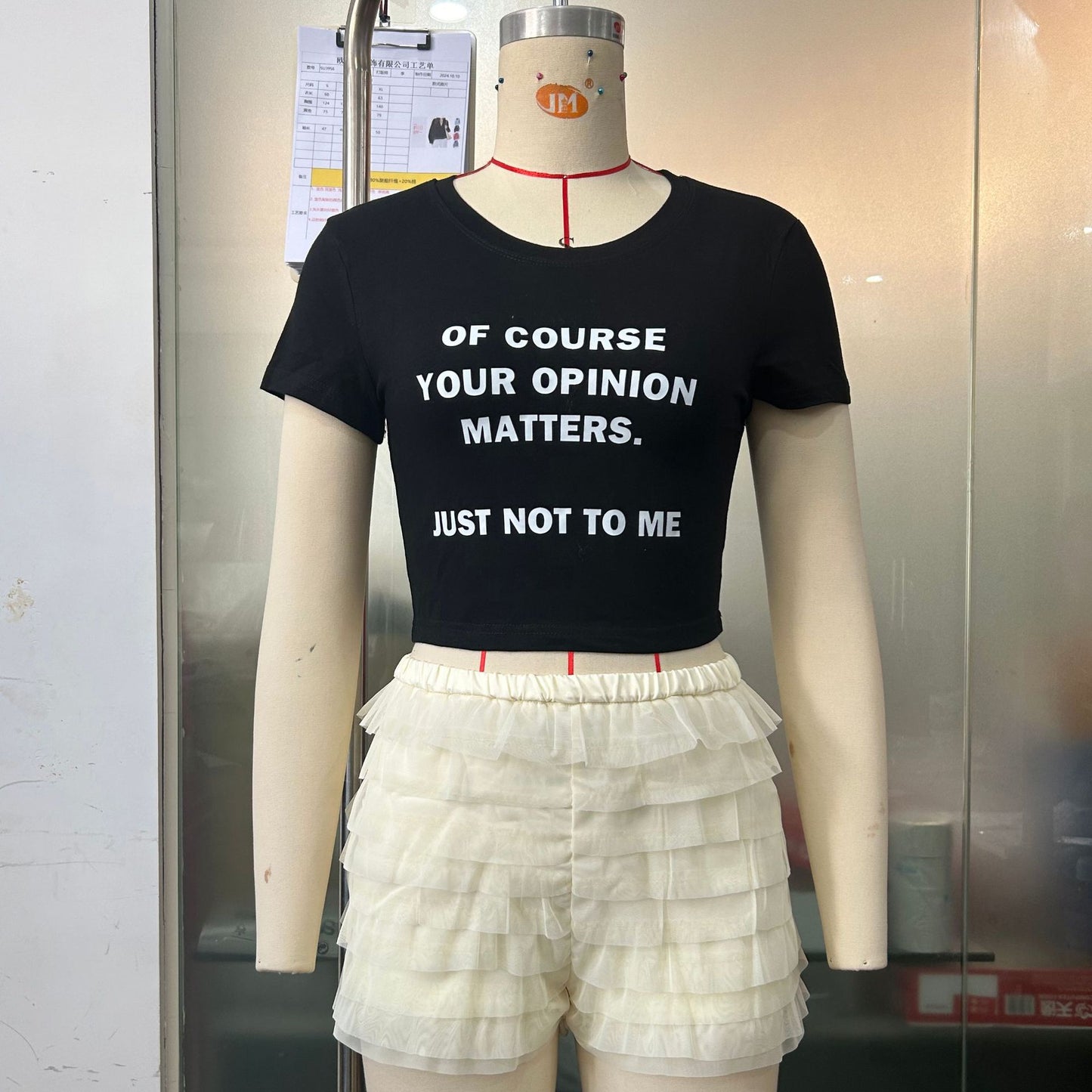 Hot Pants Women's Ruffled Wave Solid Color