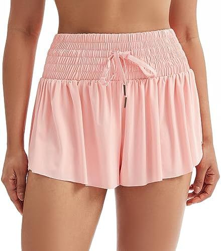 Women's Solid Color Elegant Sports High Waist Shorts