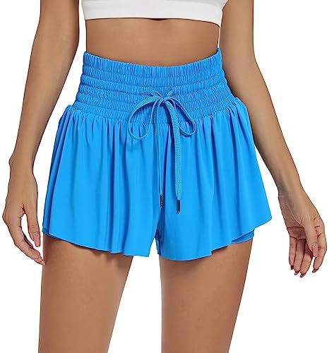 Women's Solid Color Elegant Sports High Waist Shorts