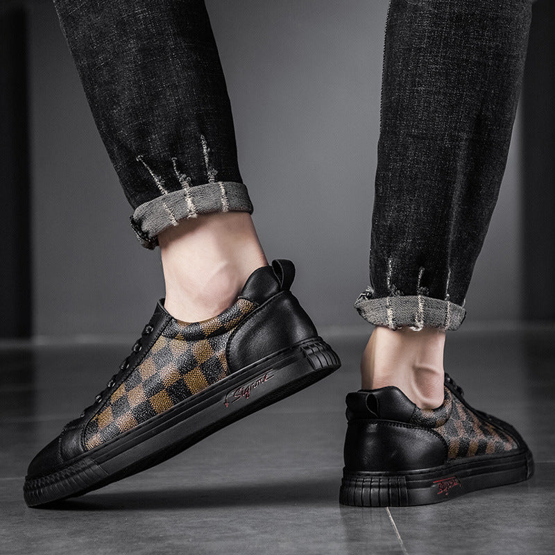 Comfortable Shoes Fashion Trend Casual Shoes Breathable Plaid