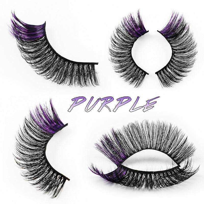 Color Natural Thick 5 Pairs Pack 3D False Eyelashes
