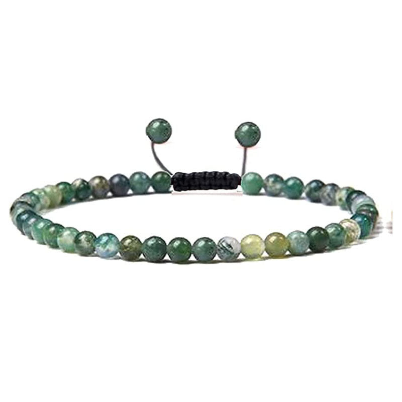 Natural Stone Agate Bead Bracelet