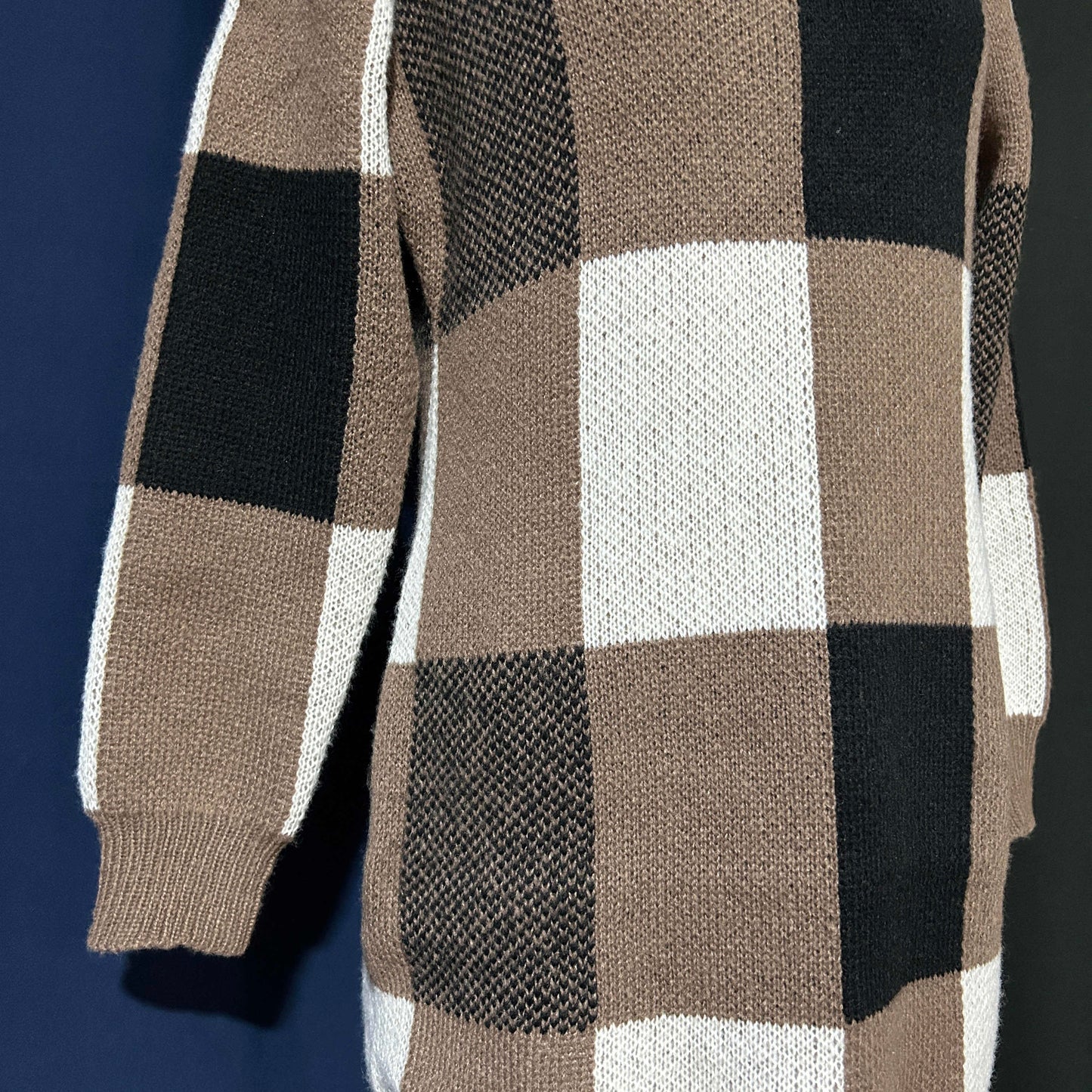 Thickened Knit Dress In Winter Coffee Girl