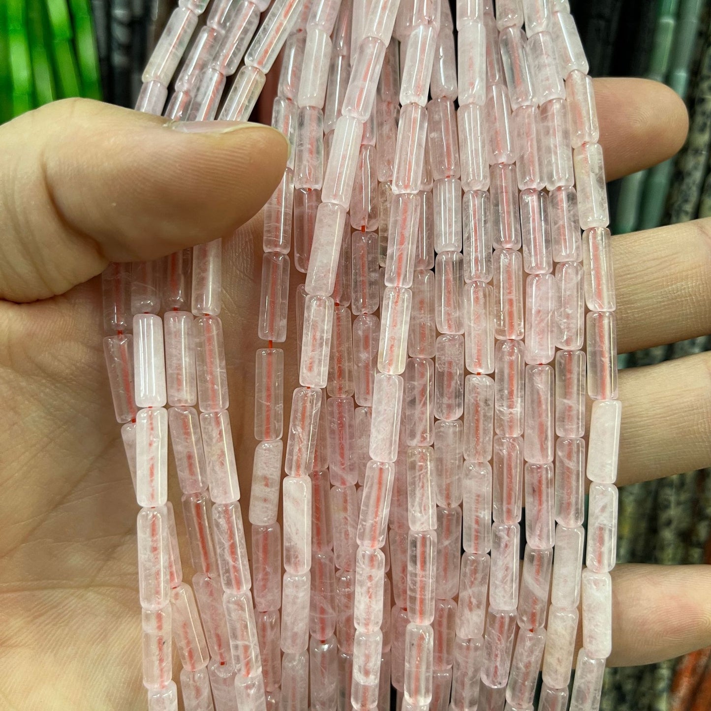 Natural Agate Tube Beaded Beaded Hairpin Headwear Handmade Diy Accessories