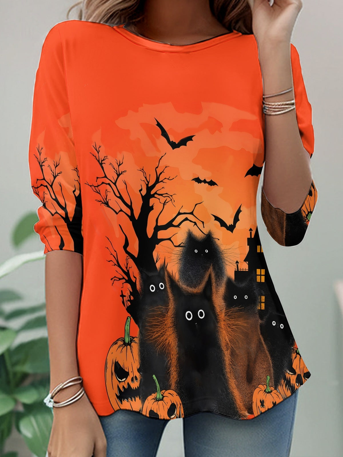 3D Digital Printing Casual Women's Top