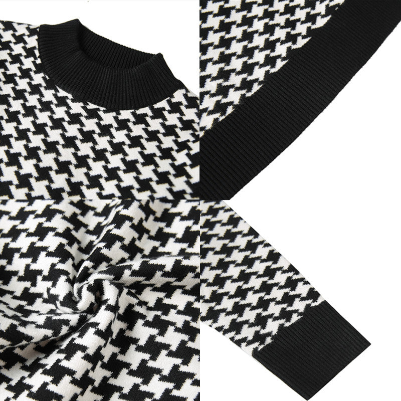 Handsome Korean Slim Collar Sweater Men's Wear