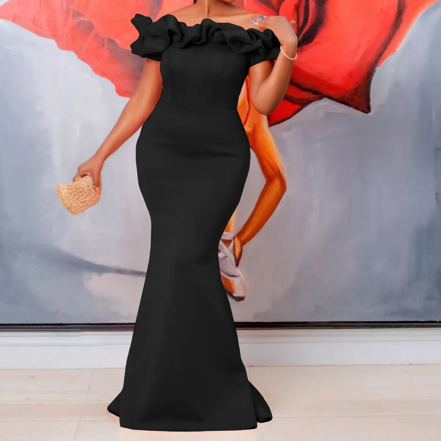 Women's Summer One Collar Fishtail Long Dress