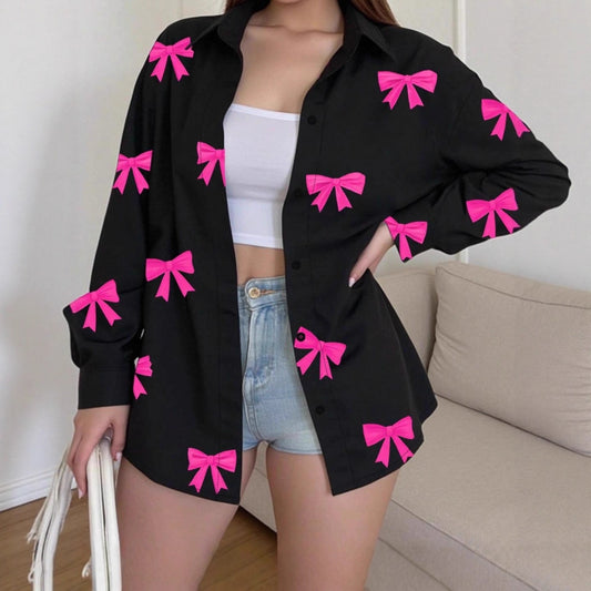 Fashionable High-end Loose Printed Shirt