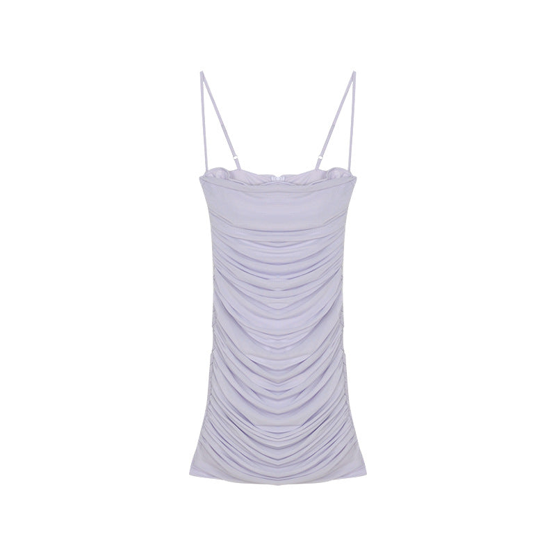 Slim Slim Fit Hip-fit Suspender Dress