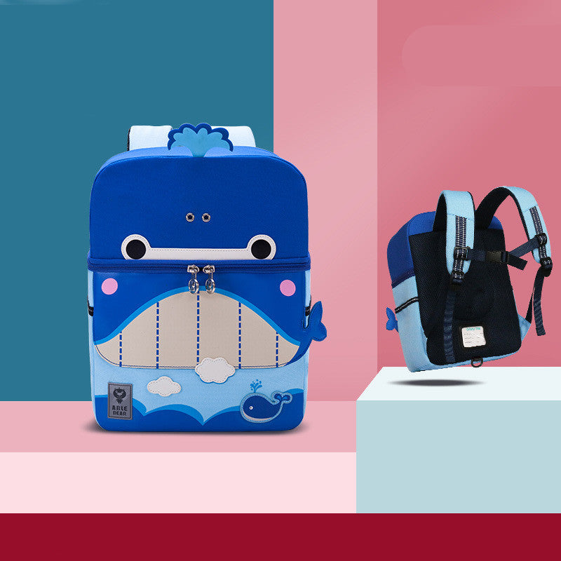 Cute Cartoon Kindergarten 5 Years Old Men And Women With Backpacks