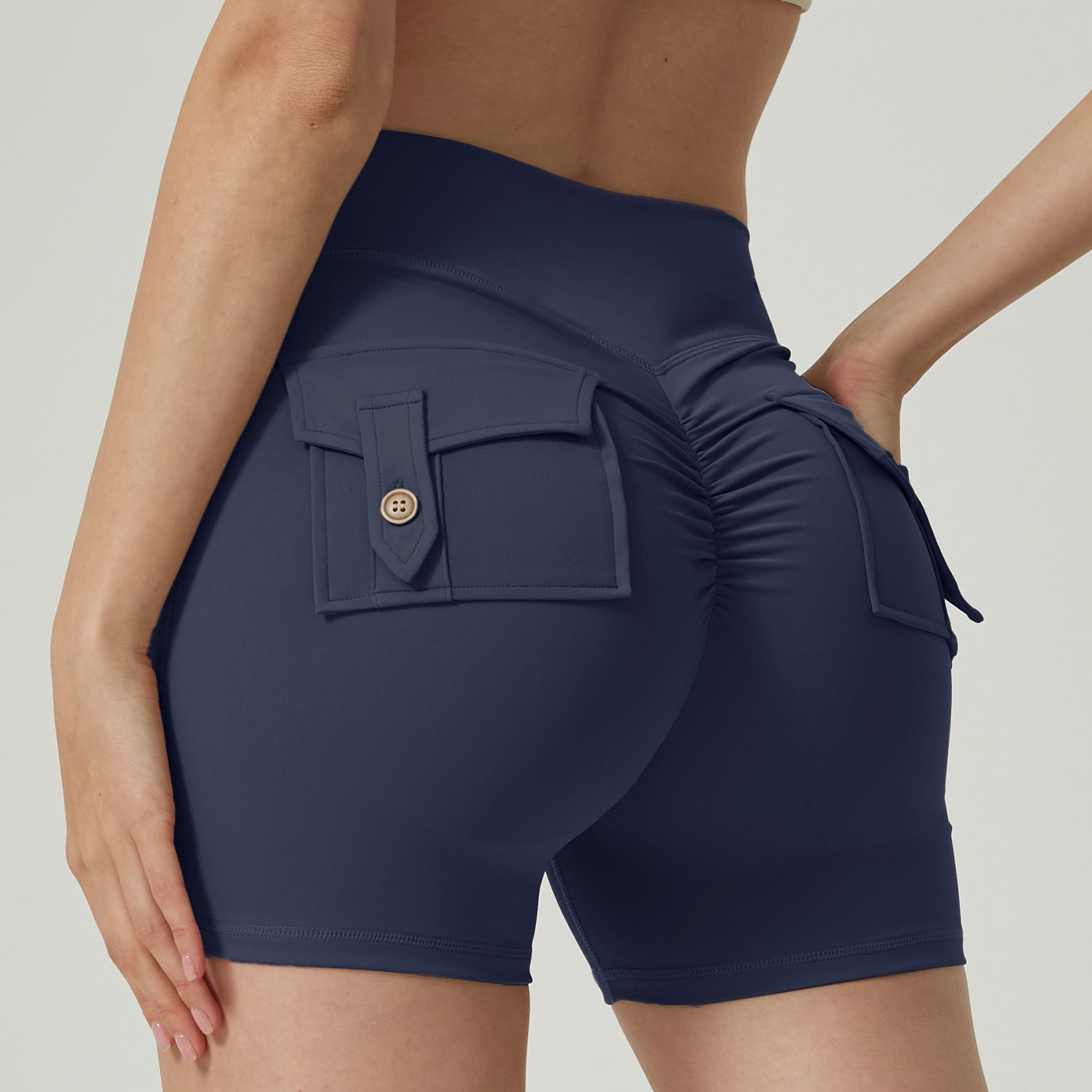 Pocket Fitness Sports Yoga Shorts
