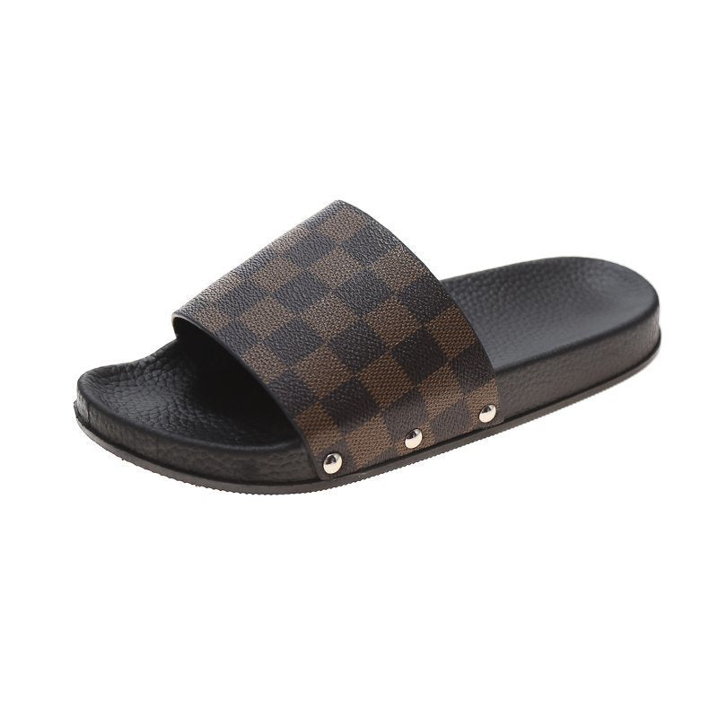 Summer Outdoor Wear Korean Style New Fashion Flip-flops Soft Bottom Bathroom Couple Outdoor Slippers