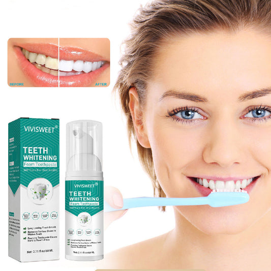 Whitening Teeth Remove Smoke Stain Mousse Toothpaste