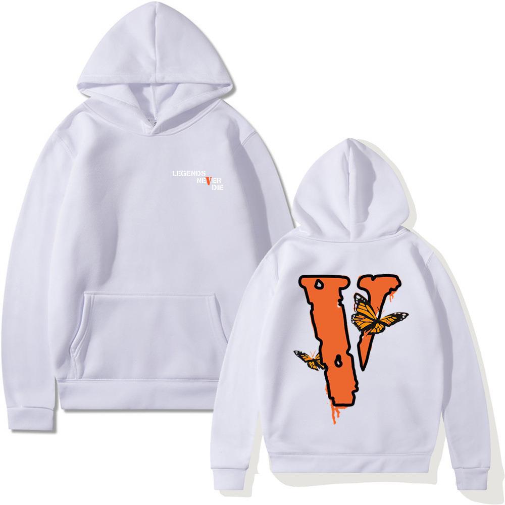 Letter Sweater Loose Long Sleeve Butterfly Hooded Sweater