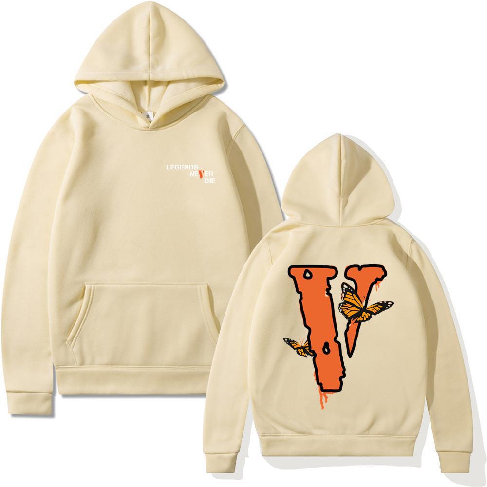 Letter Sweater Loose Long Sleeve Butterfly Hooded Sweater