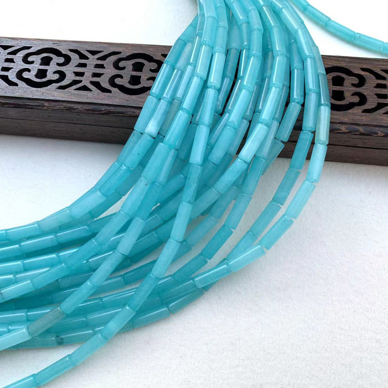 Natural Agate Tube Beaded Beaded Hairpin Headwear Handmade Diy Accessories