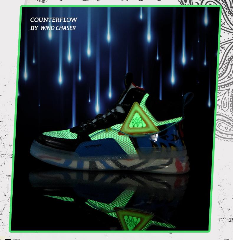 Facebook Leather Luminous Men's Shoes