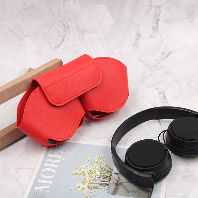Headworn Leather Bluetooth Headset Bag