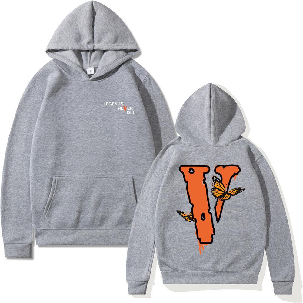 Letter Sweater Loose Long Sleeve Butterfly Hooded Sweater