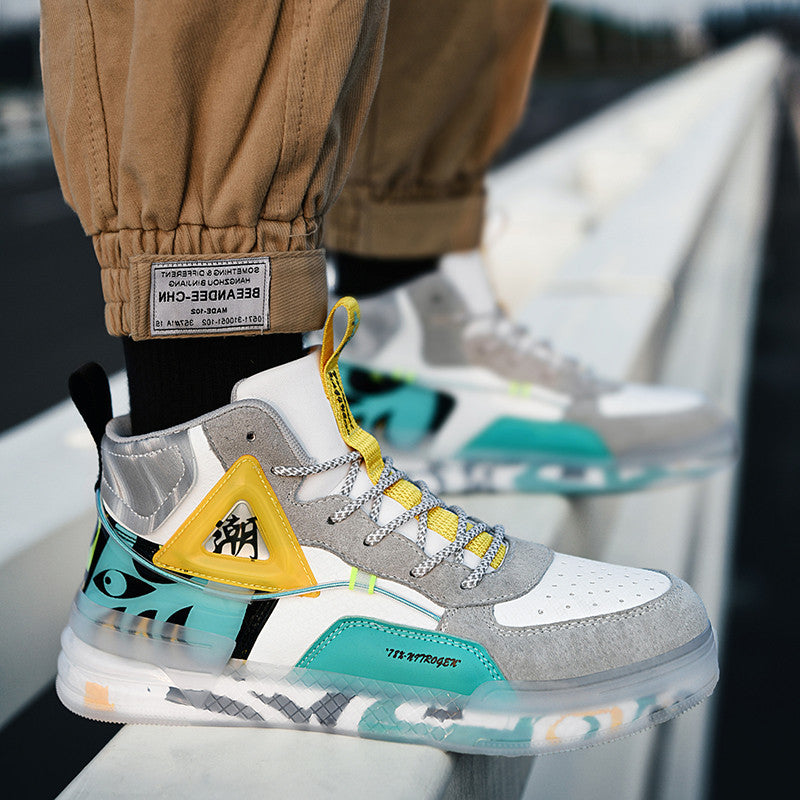 Facebook Leather Luminous Men's Shoes