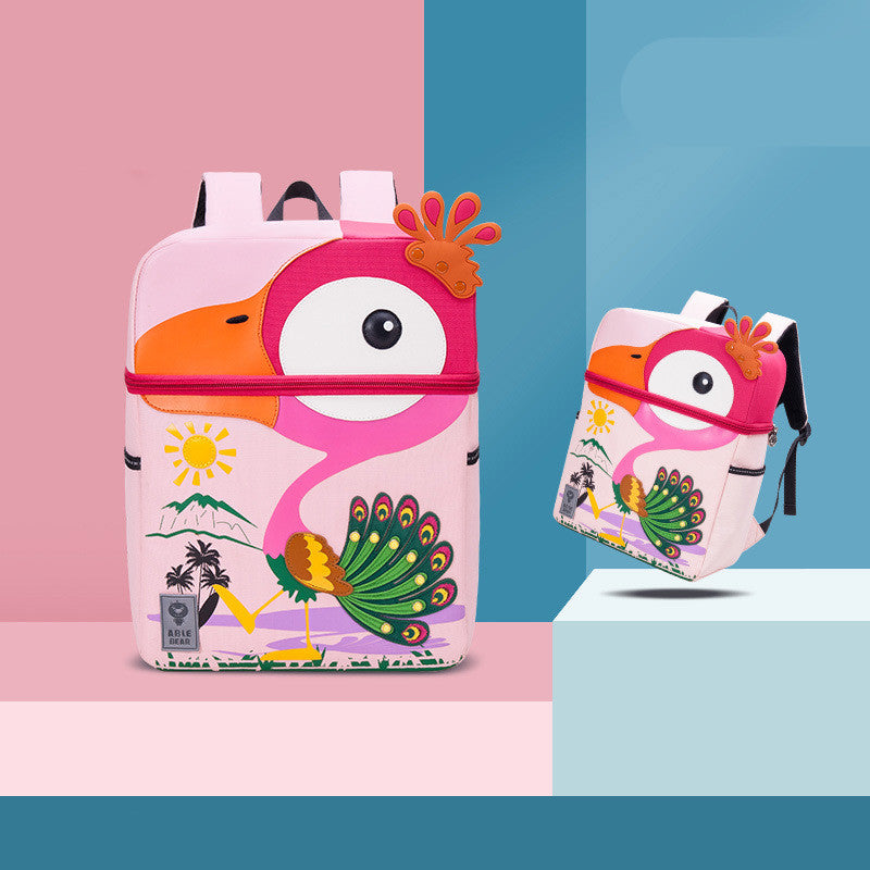 Cute Cartoon Kindergarten 5 Years Old Men And Women With Backpacks