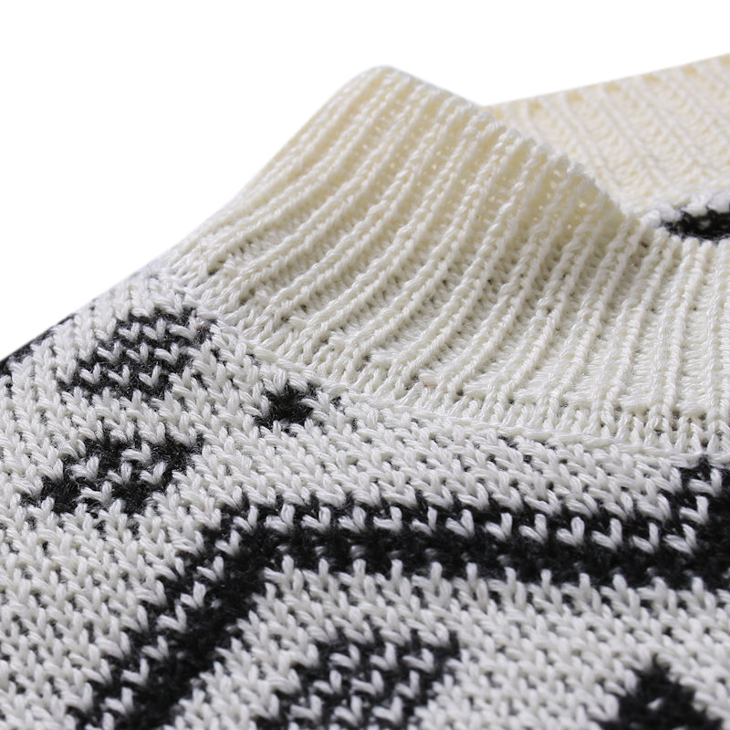 Snowflake Christmas Men's Crew Neck Sweater