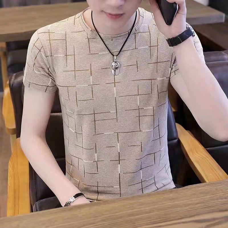Short Sleeve T-Shirt Men's Trendy Print Casual
