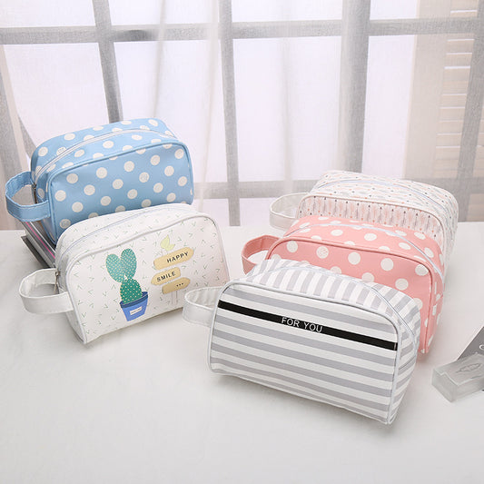 Women's Portable Cosmetic Bag Zipper Multifunctional