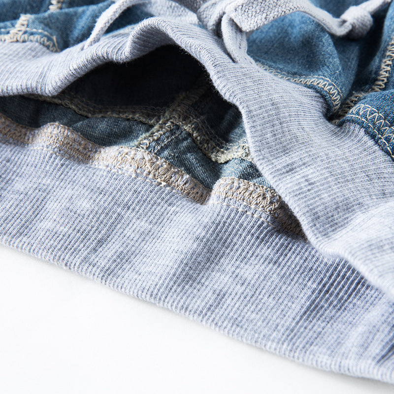 European And American Plus Size Women's Ribbed Jeans