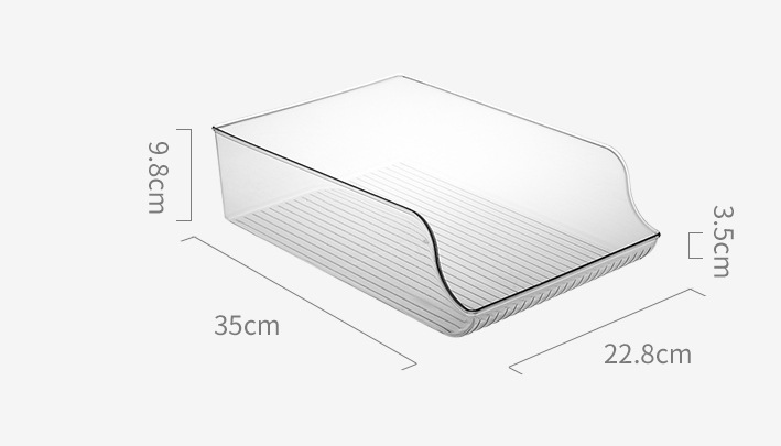 Refrigerator Beverage Storage Box Double-layer Self-rolling Kitchen Storage Rack