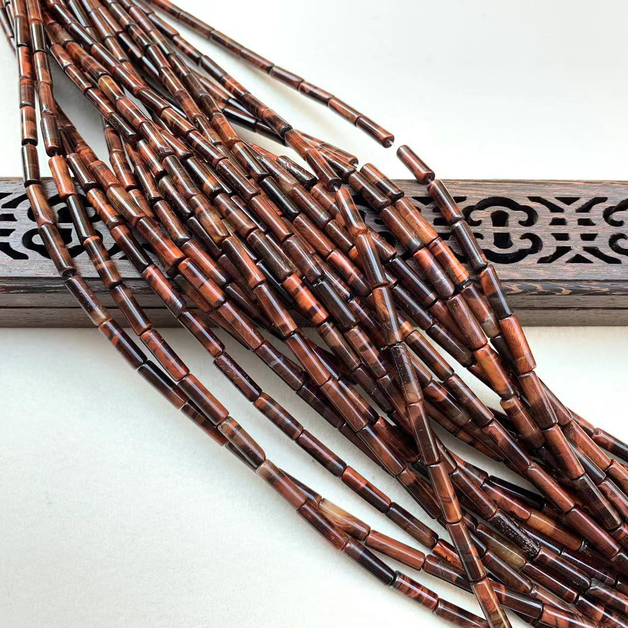 Natural Agate Tube Beaded Beaded Hairpin Headwear Handmade Diy Accessories