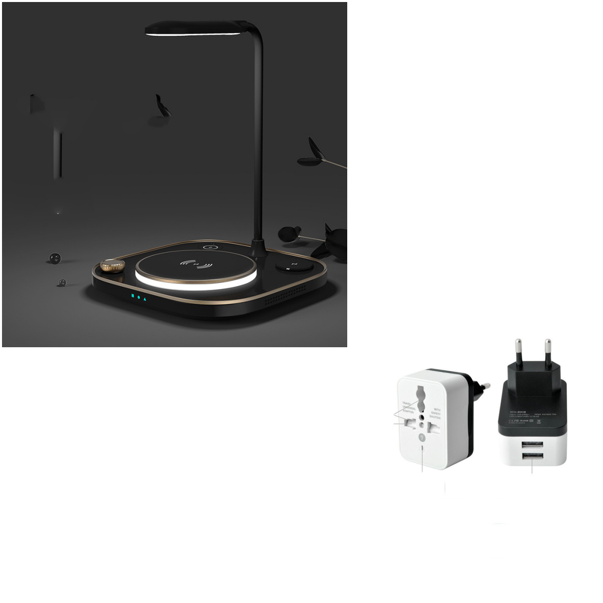 New Three-in-one Wireless Magnetic Charger 15W Fast Charging Desk Lamp Suitable