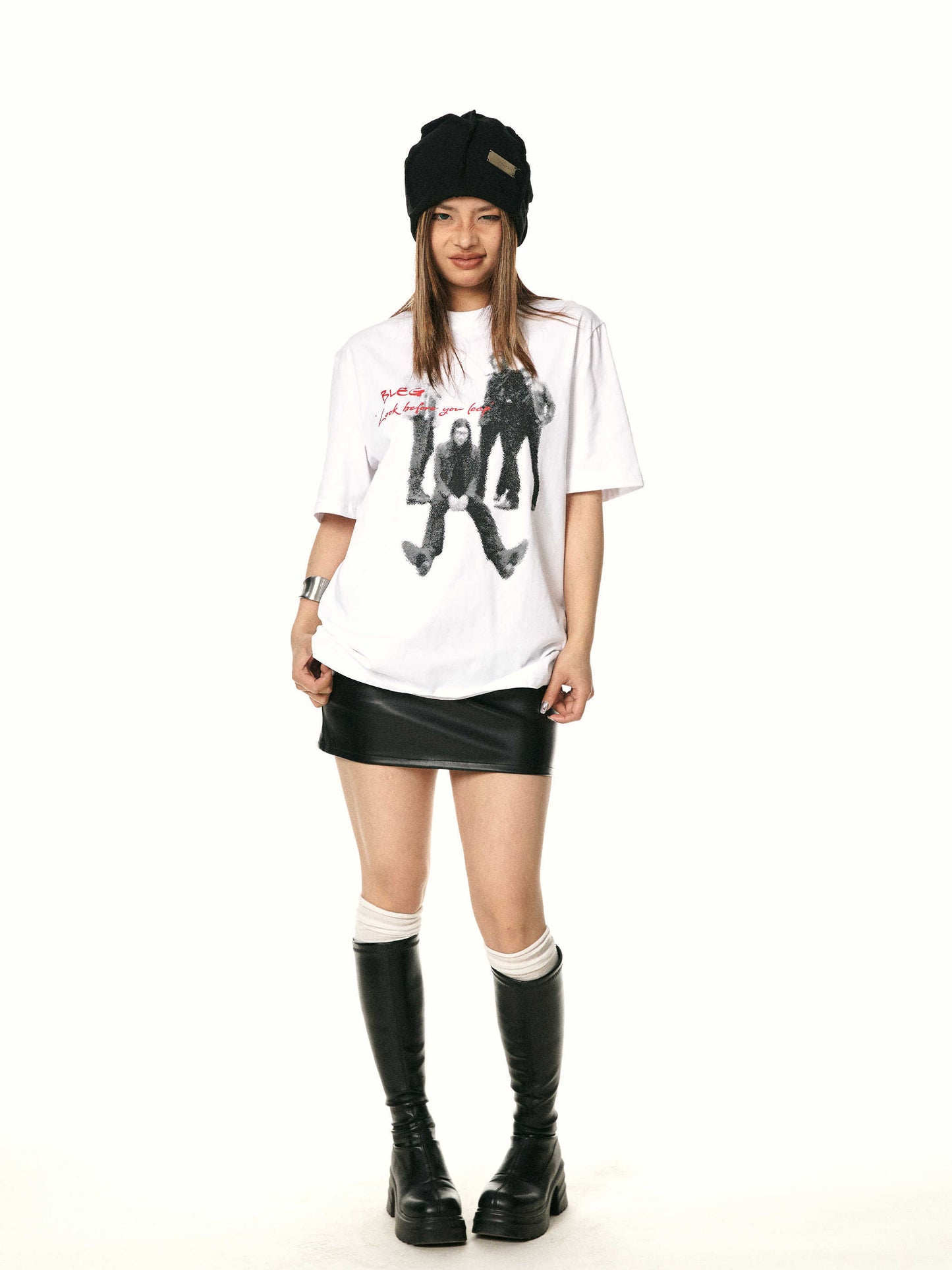 Vintage Printed T-shirt Pure Cotton Couple Short Sleeve