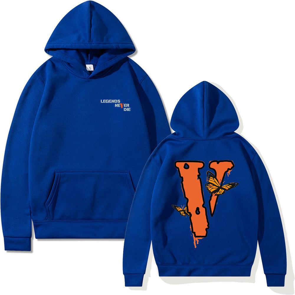 Letter Sweater Loose Long Sleeve Butterfly Hooded Sweater