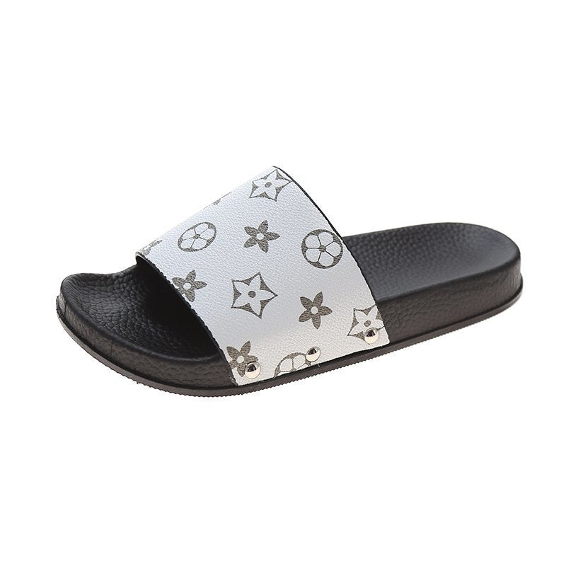 Summer Outdoor Wear Korean Style New Fashion Flip-flops Soft Bottom Bathroom Couple Outdoor Slippers