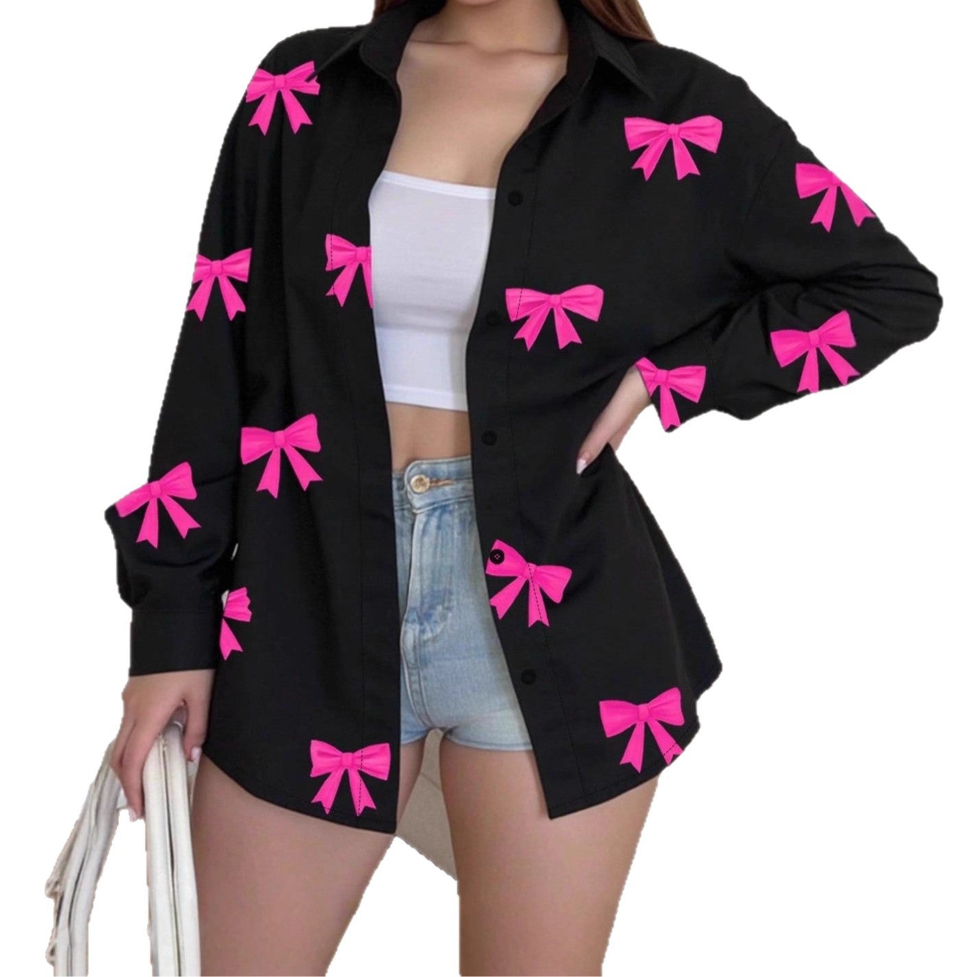 Fashionable High-end Loose Printed Shirt