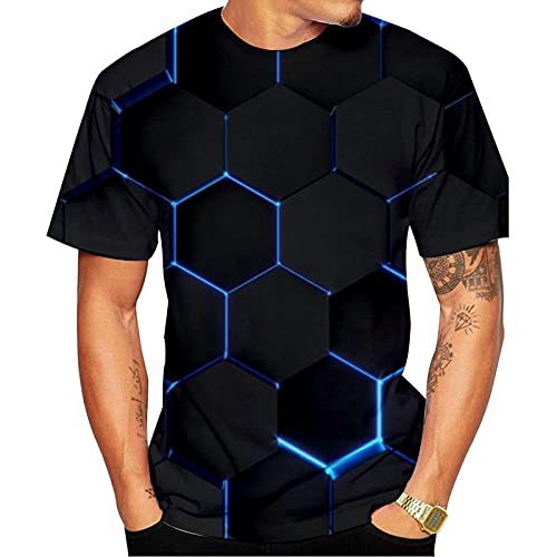 Tiger Black And White Pattern Men's Short-sleeved T-shirt