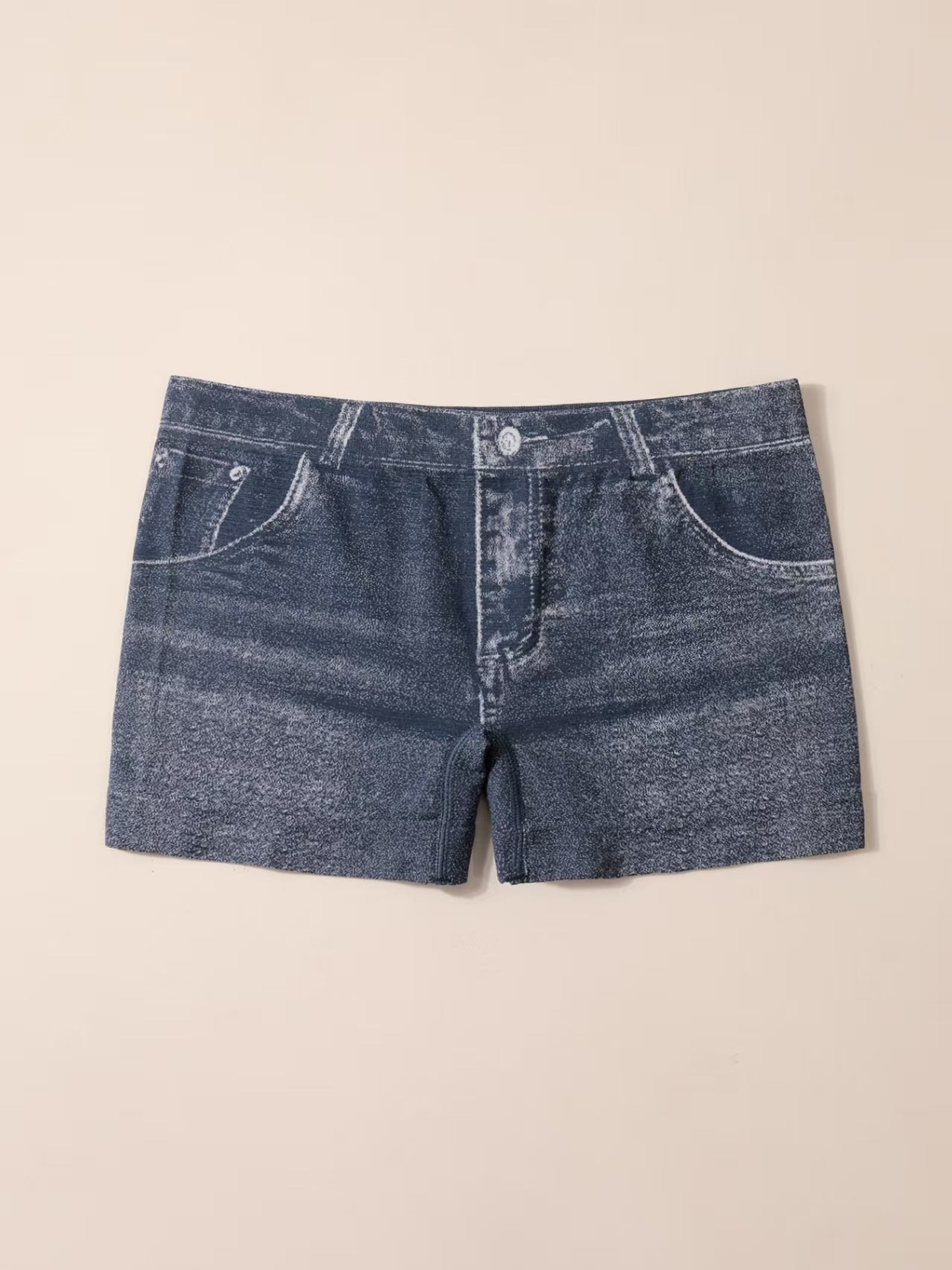 Women's Seamless Printed Denim Boxers