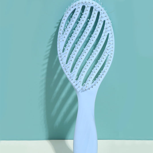 Candy-colored Lightweight Material Round Head Massage Smooth Hair Comb