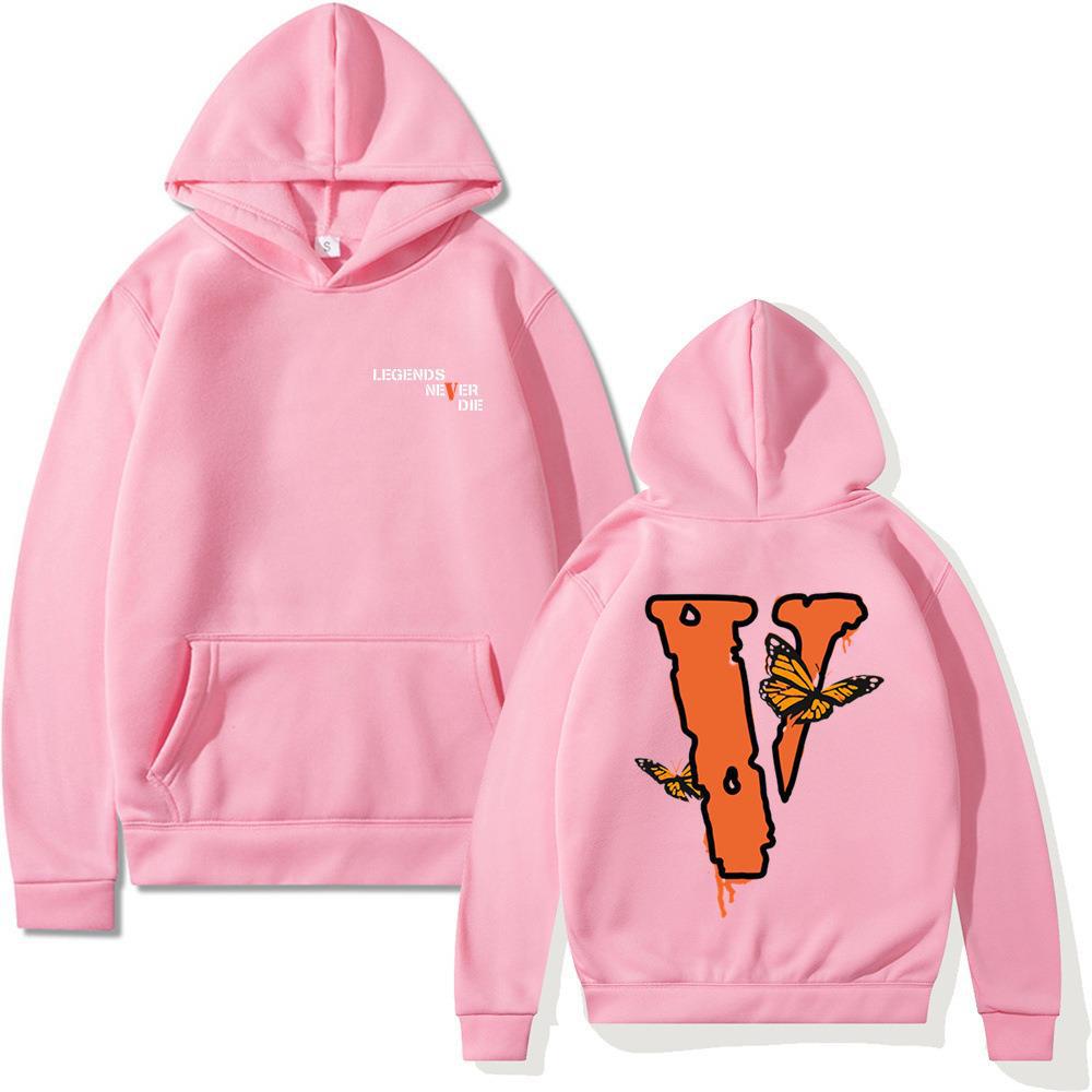 Letter Sweater Loose Long Sleeve Butterfly Hooded Sweater