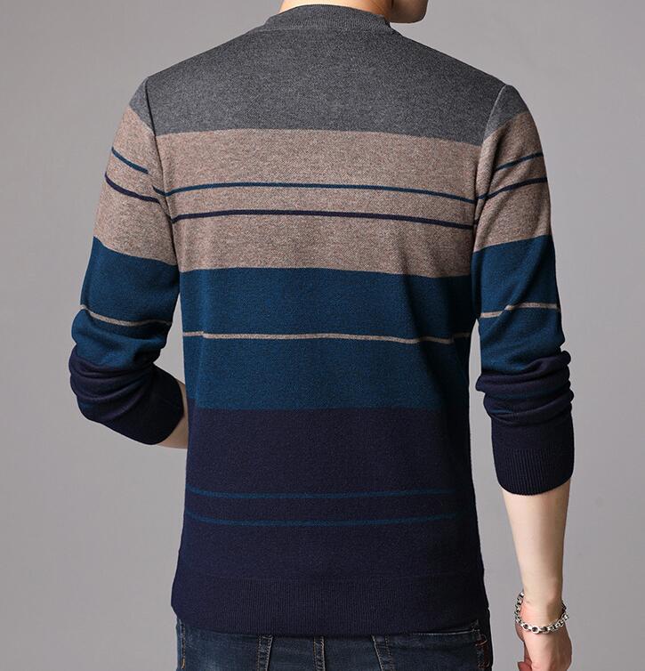 Men's Round Neck Padded Wool Warm Bottoming Shirt