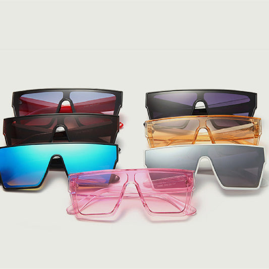 Large Frame Leopard Print Sunglasses