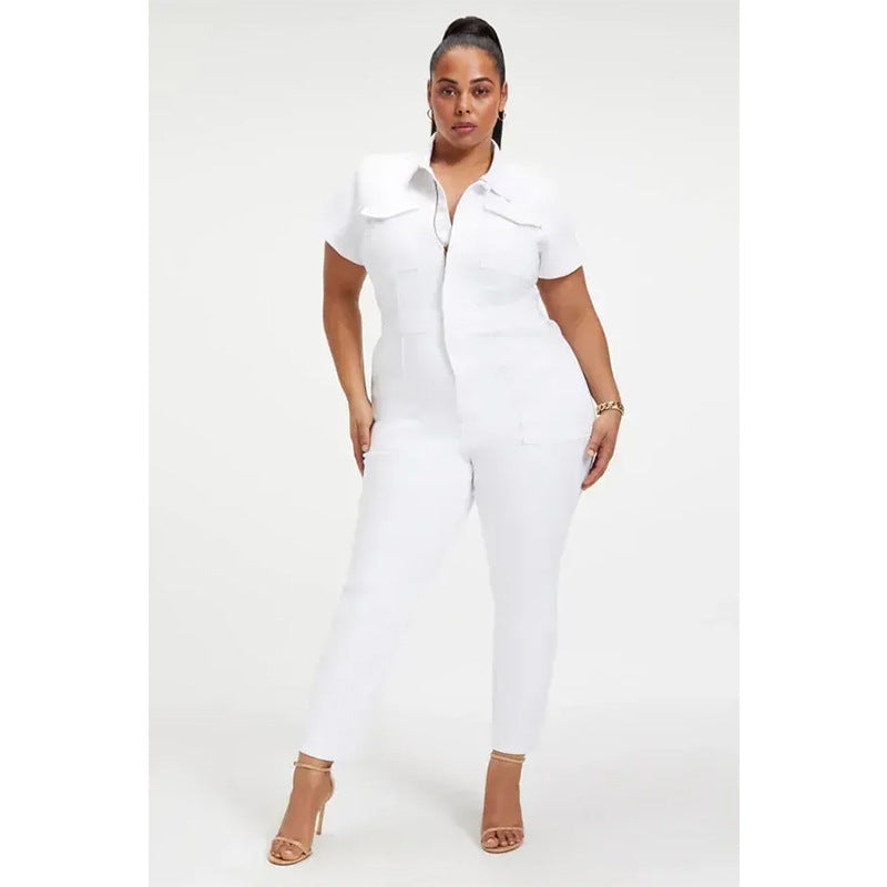 Women's Fashion Casual Denim Slim Fit Bodysuit