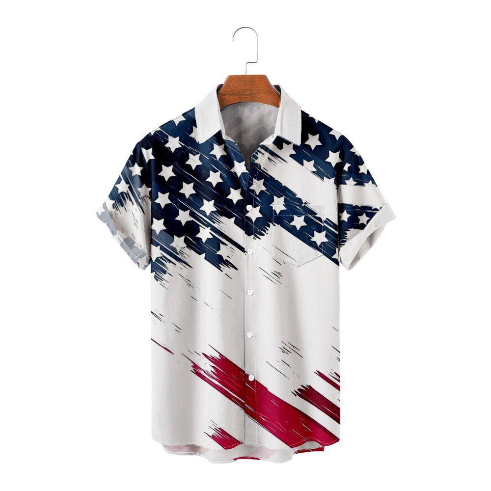 Men's Shirt Lapel Digital Printing